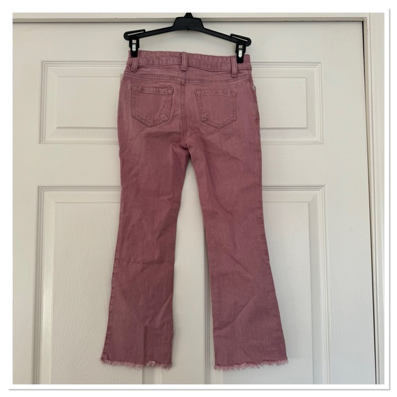 Girl’s Mid-Rise Button Fly Flare Jeans Cat & Jack - Picture 3 of 4